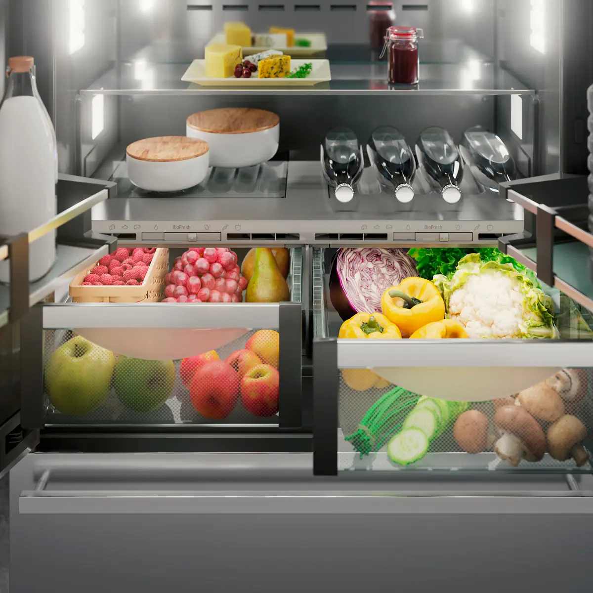 liebherr biofresh professional зона свежести ящики