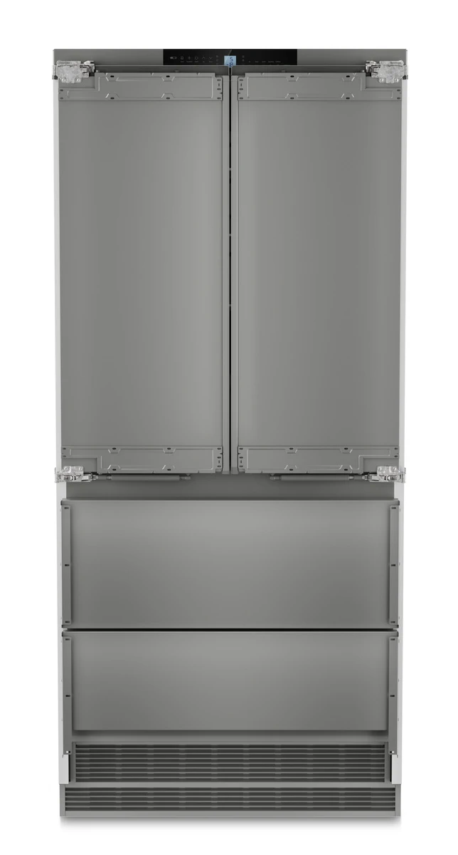 интерьер холодильника liebherr glassline подсветка полки