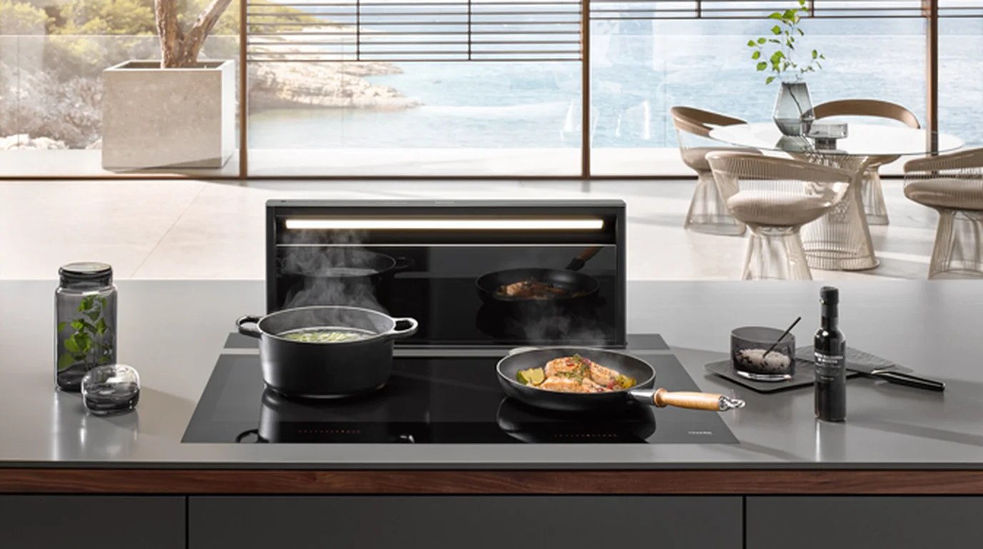 встраиваемая вытяжка Miele Downdraft в столешницу: купить в Москве