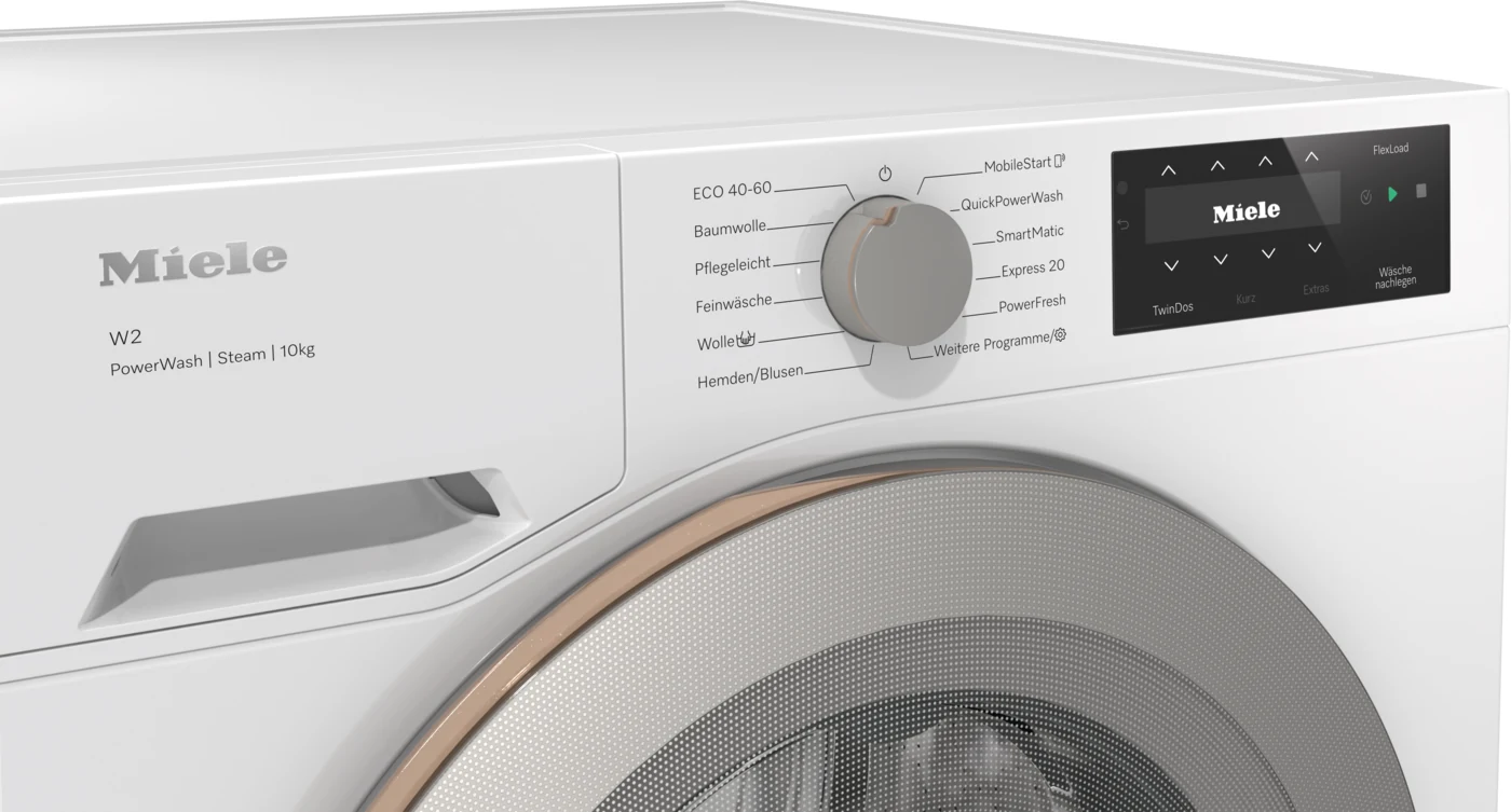 режимы стиральной машины Miele: панель управления ComfortSensor нового поколения