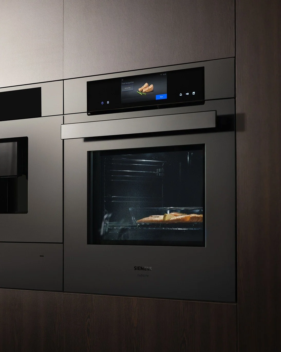 чёрный духовой шкаф Siemens studioLine Matt Edition встраиваемый купить в Москве