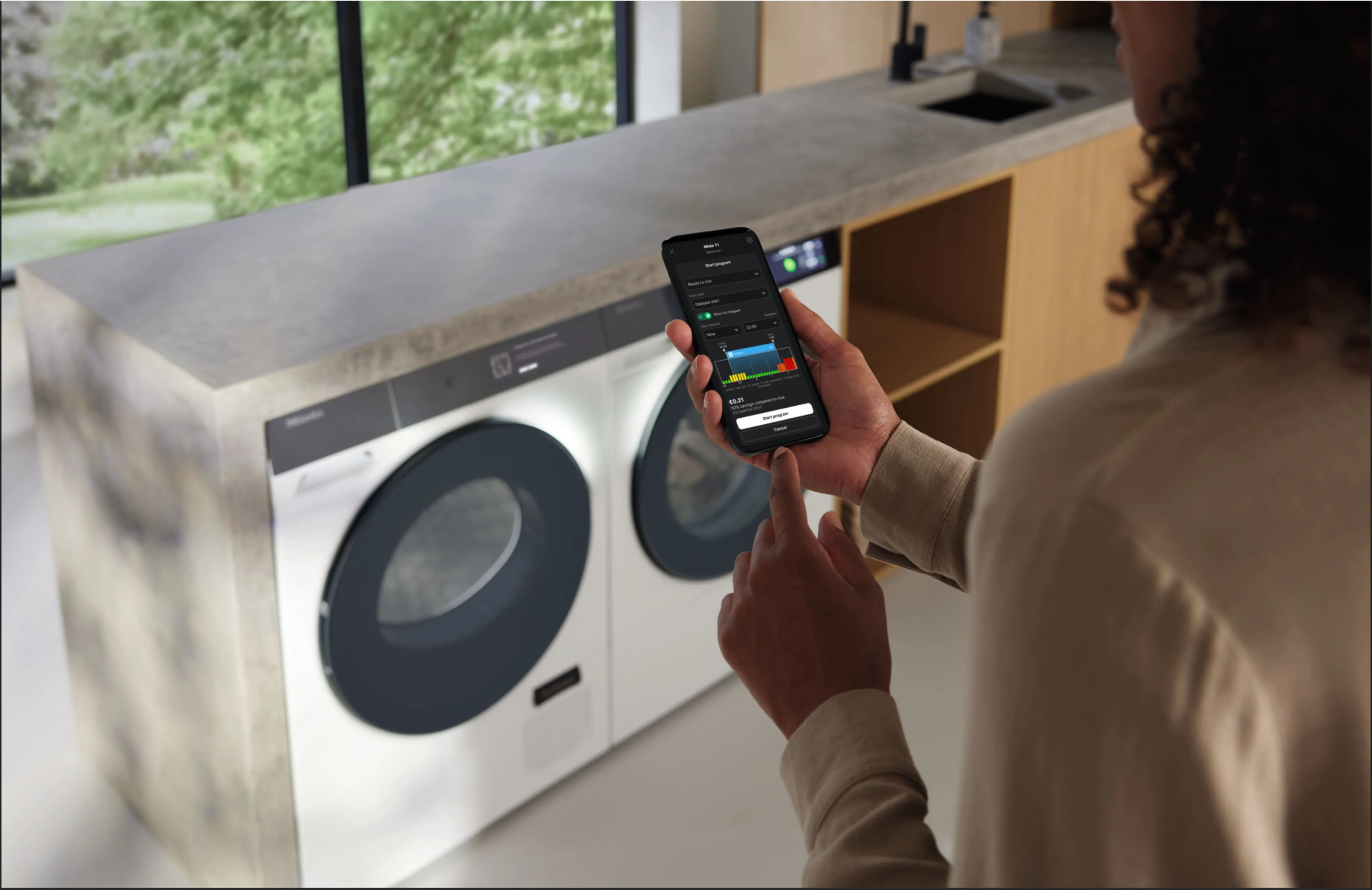 управление техникой Miele через приложение умного дома Shelly
